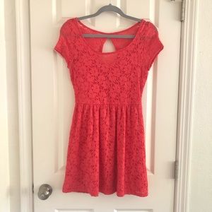 Coral dress from Wet Seal